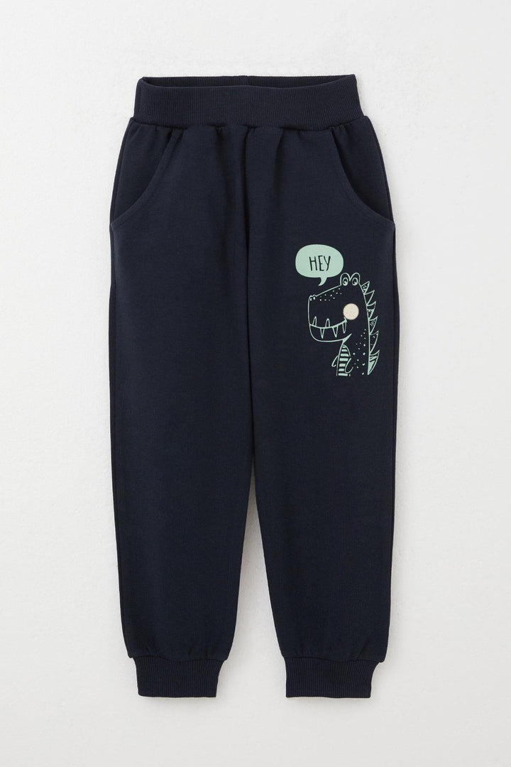 BRE Breeze Boys' Tracksuit Cute Dinosaur Patterned 1.5-5 Years, Aqua Green - Torremolinos