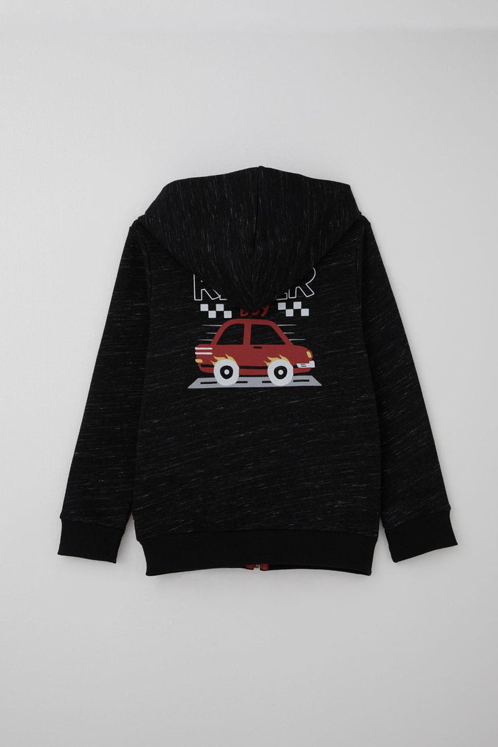 BRE Breeze Boys' Tracksuit Racer Child Back Print Detailed 4-8 Years, Black Melange - Lochau