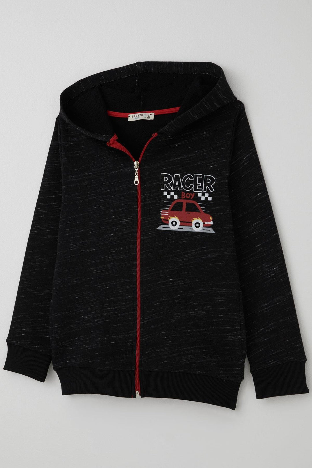 BRE Breeze Boys' Tracksuit Racer Child Back Print Detailed 4-8 Years, Black Melange - Lochau