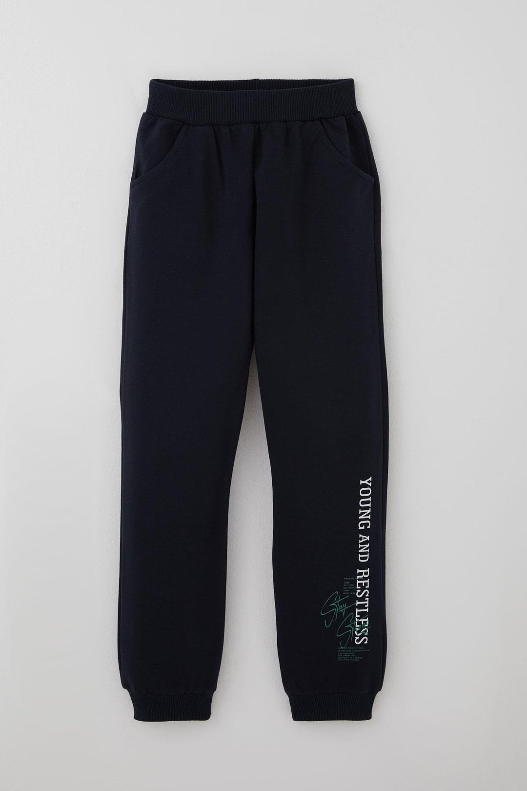 BRE Breeze Boys' Tracksuit with Printed Writing, 4-8 Years, Petrol Green - Matosinhos