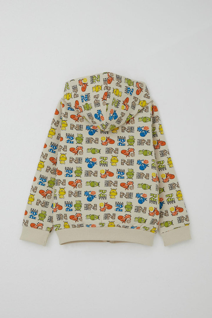 BRE Breeze Erkek Çocuk Eşorfman Takımı Zebra Macerası 1.5-5 Yaş, Krem - Yasynuvata