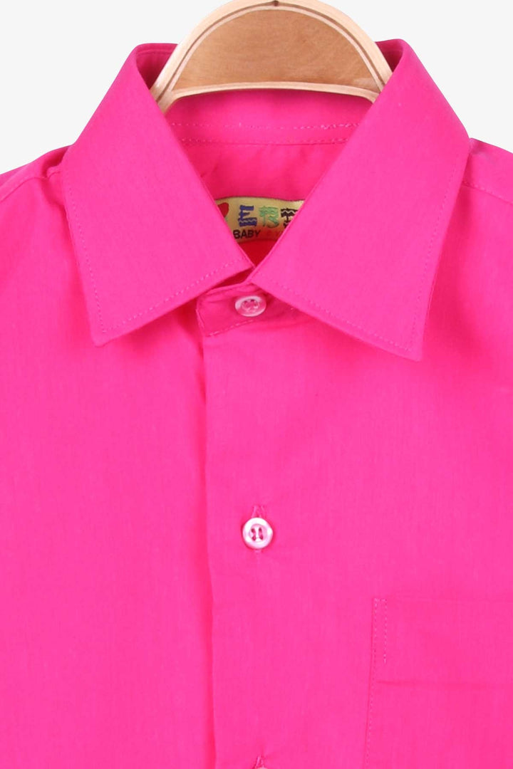BRE Breeze Boys' Shirt Basic 60 Years, Pink - Agrigento