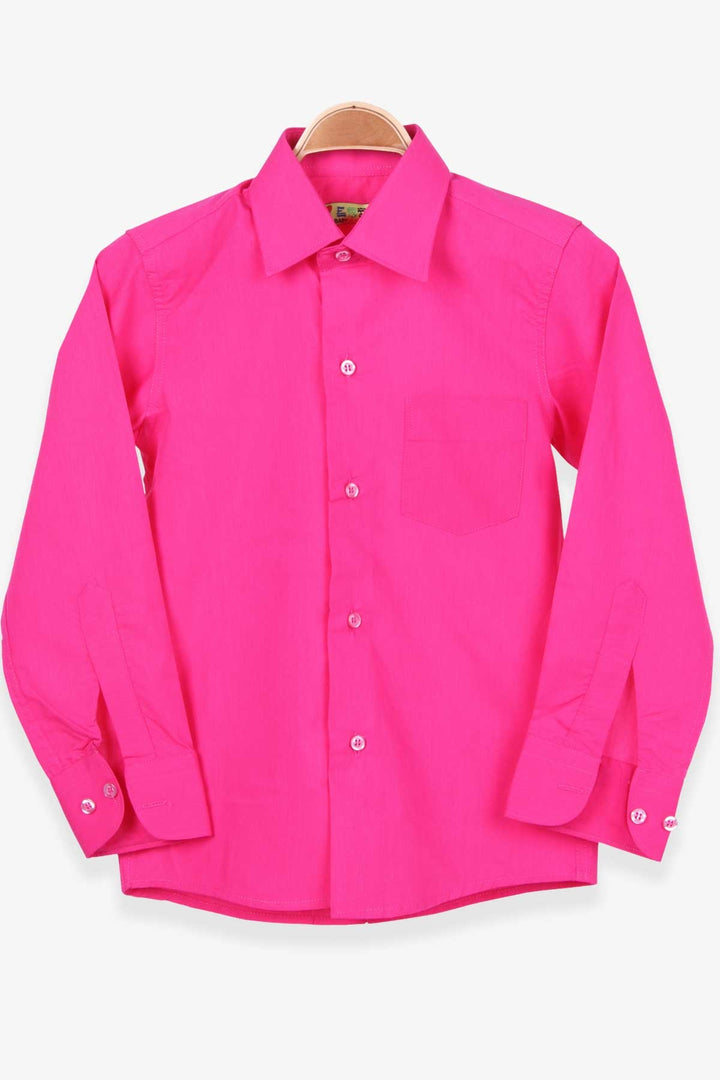 BRE Breeze Boys' Shirt Basic 60 Years, Pink - Agrigento