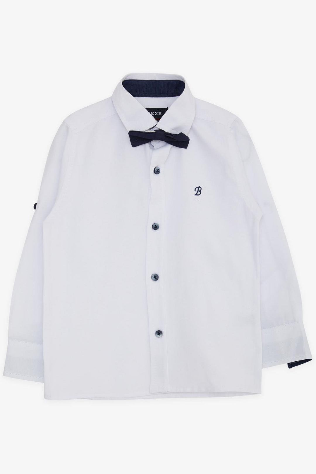 BRE Breeze Boys' Shirt with Bow Tie, 3-7 Years, White - Joué-lés-Tours