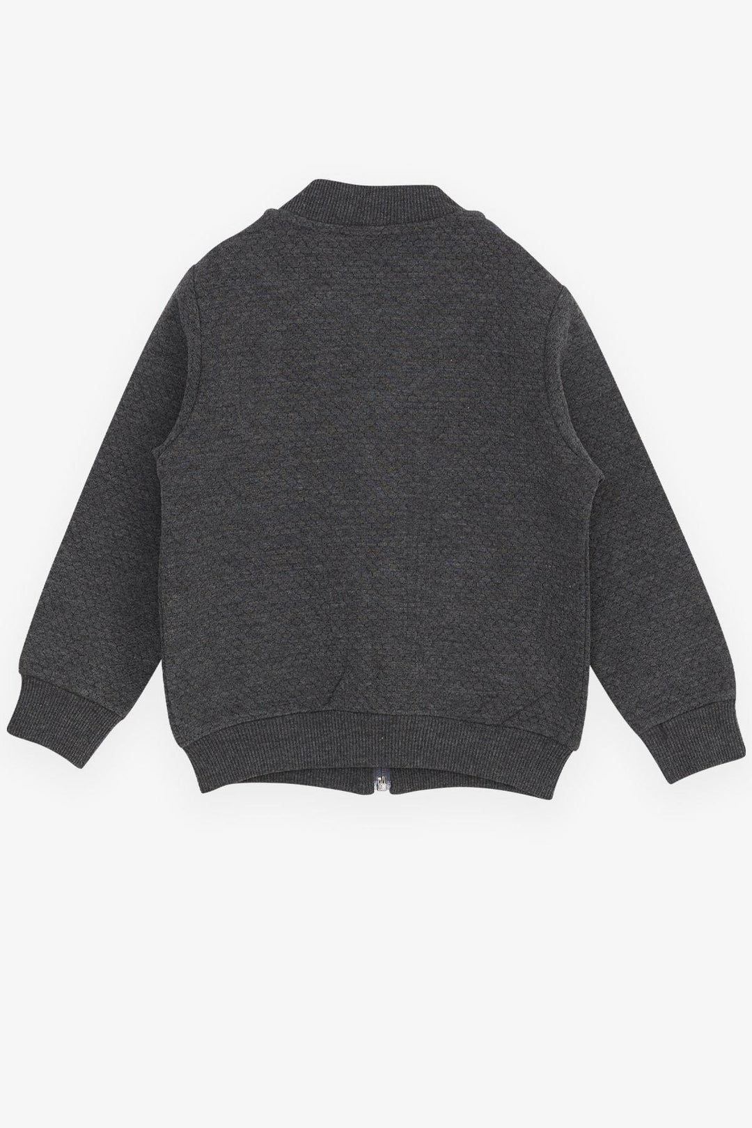 BRE Breeze Boys' Cardigan Basic Pocketed Armalı 2-6 Years, Smoke Gray - Ródos