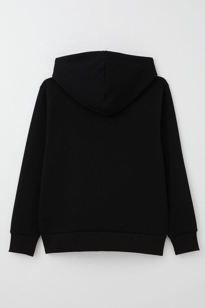 BRE Breeze Boys' Cardigan with Pocket-Look Arm Detail, 84 Years, Black - Ames