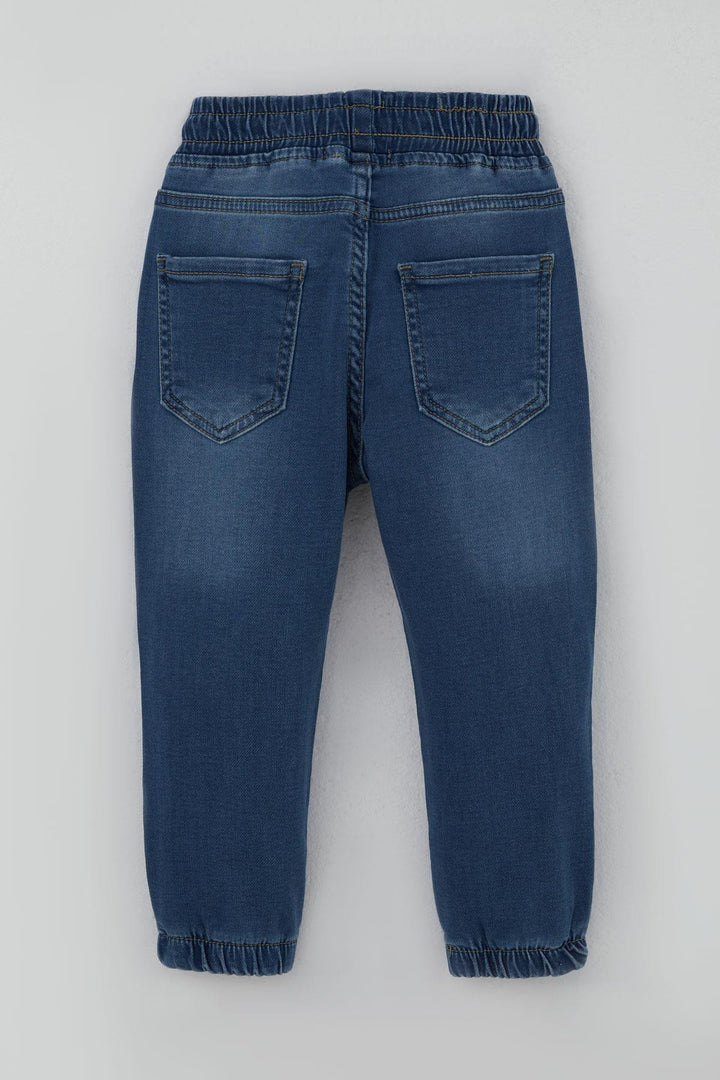 BRE Breeze Boys' Jeans with Elastic Waistband and Drawstring 1.5-5 Years, Blue - Clondalkin