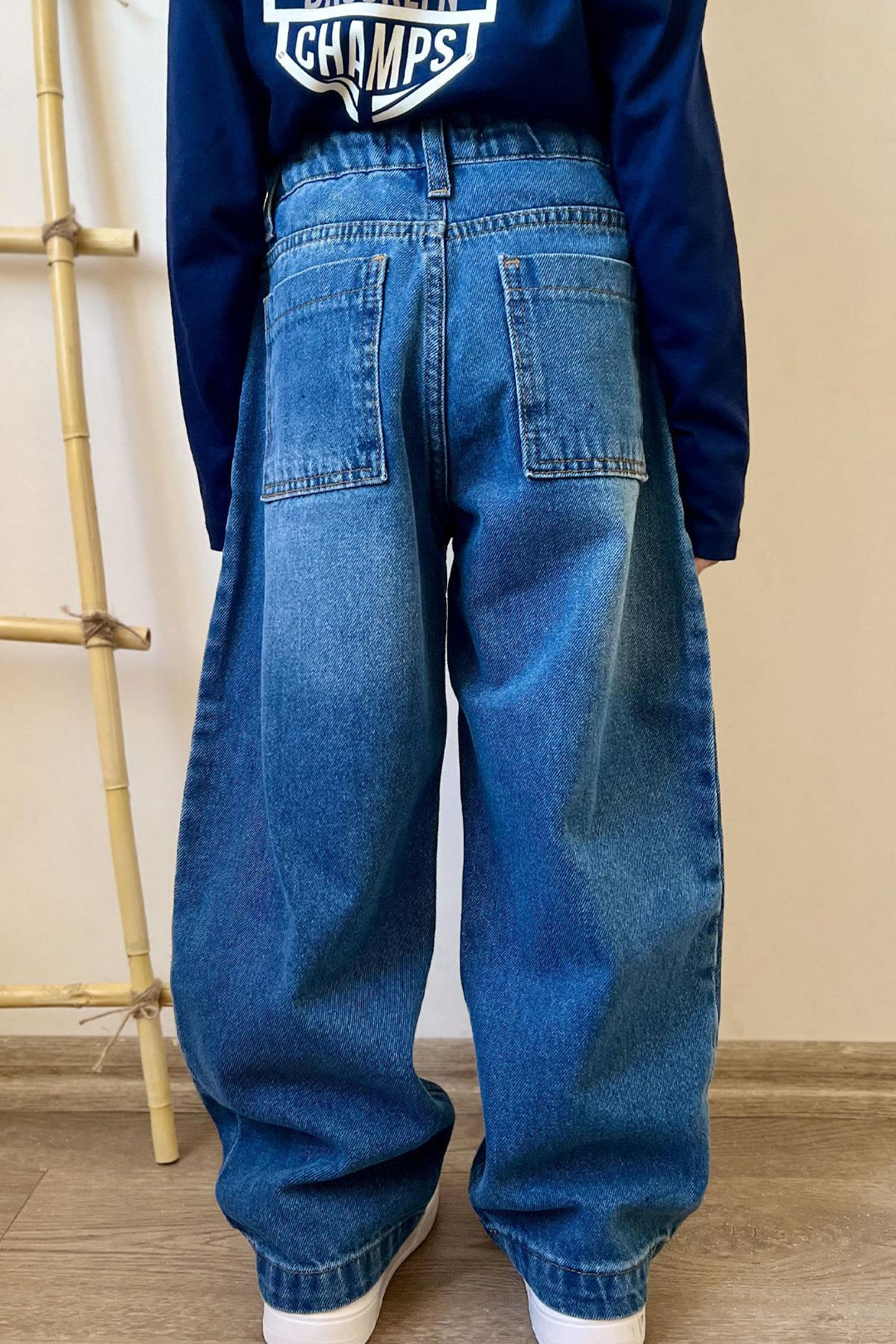 BRE Breeze Boys' Jeans with Zippered Pockets, 5-9 Years, Blue - Wesseling