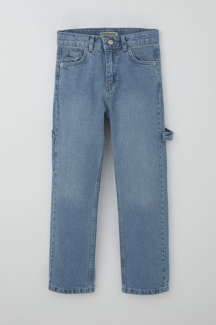 BRE Breeze Boys' Carpenter Style Jeans, 104 Years, Light Blue - Goodyear