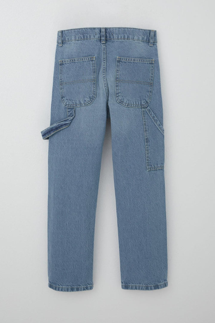 BRE Breeze Boys' Carpenter Style Jeans, 104 Years, Light Blue - Goodyear