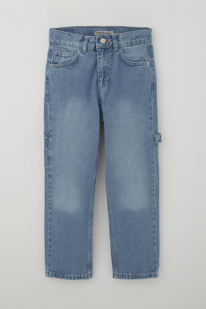 BRE Breeze Boys' Jeans Carpenter Model 5-9 Years, Light Blue - Bisceglie