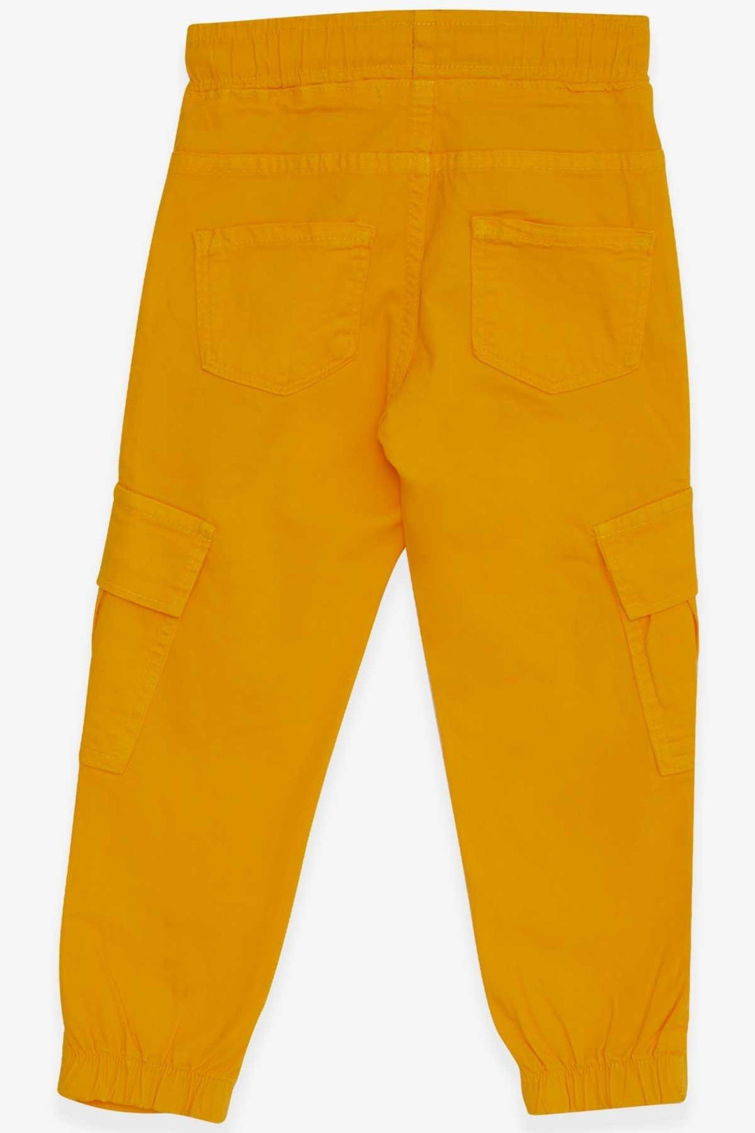 BRE Breeze Boys' Jeans with Elastic Waistband and Pockets, 3-7 Years, Yellow - Bridgeport