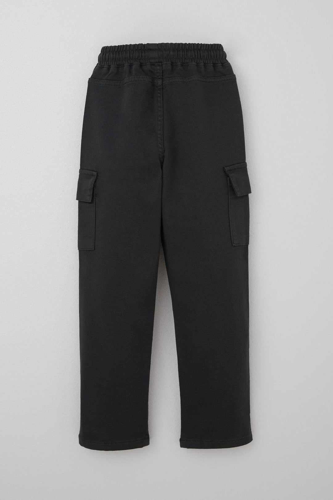 BRE Breeze Boys' Cargo Pants with Elastic Waistband and Pockets, 60 Years, Smoke Gray - Pola de Siero