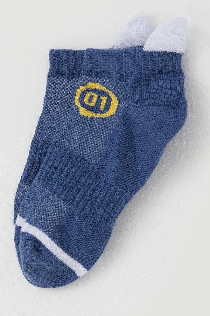BRE Breeze Boy's Socks with Number Print 54 Years, Dark Blue - Bucha
