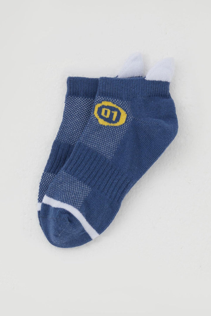 BRE Breeze Boy's Socks with Number Print 54 Years, Dark Blue - Bucha