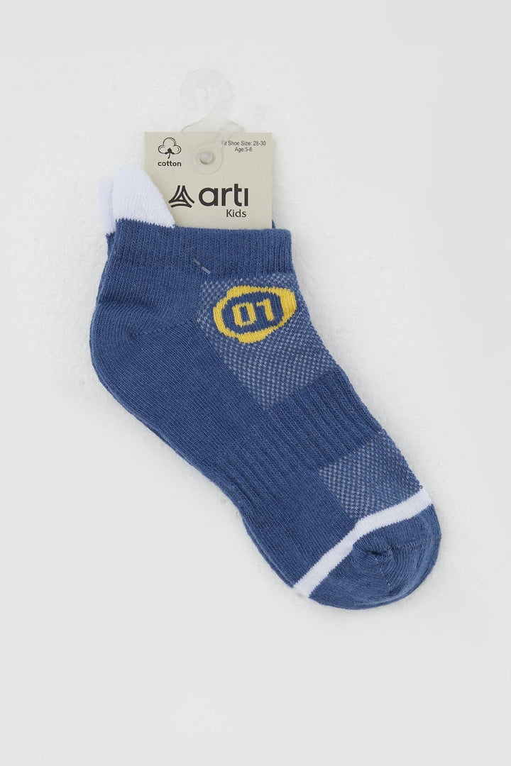 BRE Breeze Boy's Socks with Number Print 54 Years, Dark Blue - Bucha