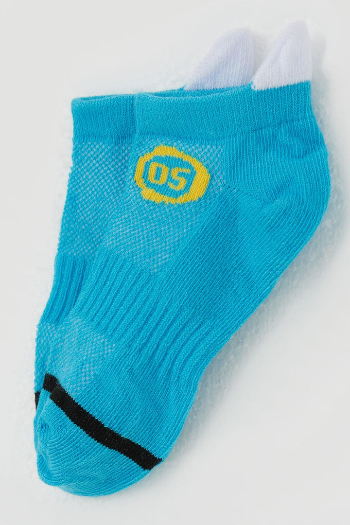 BRE Breeze Boy's Socks with Slipper Print, 54 Years, Blue - Lincoln Park