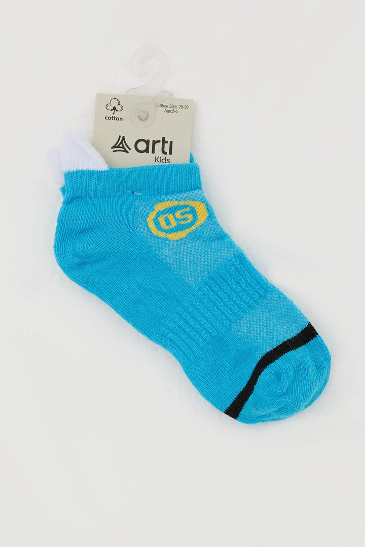 BRE Breeze Boy's Socks with Slipper Print, 54 Years, Blue - Lincoln Park