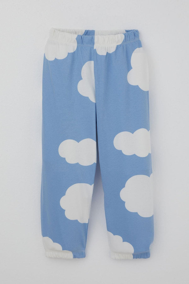 BRE Breeze Erkek Çocuk Pijama Takımı Bulut Desenli 1-3 Yaş, Mavi - Bridgewater