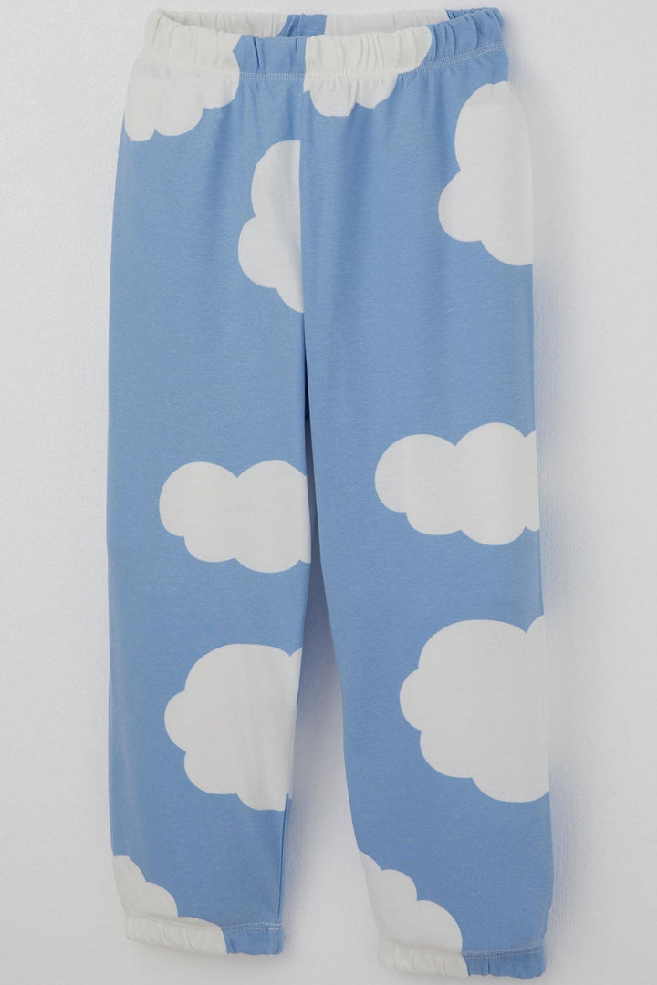 BRE Breeze Erkek Çocuk Pijama Takımı Bulut Desenli 1-3 Yaş, Mavi - Bridgewater