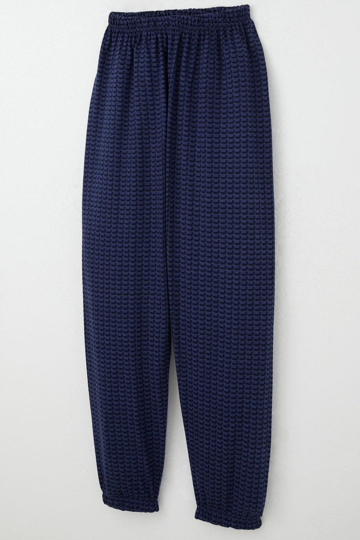BRE Breeze Boys' Pyjama Set Patterned Elastic Waistband and Cuffs 92 Years, Navy Blue - San Jose