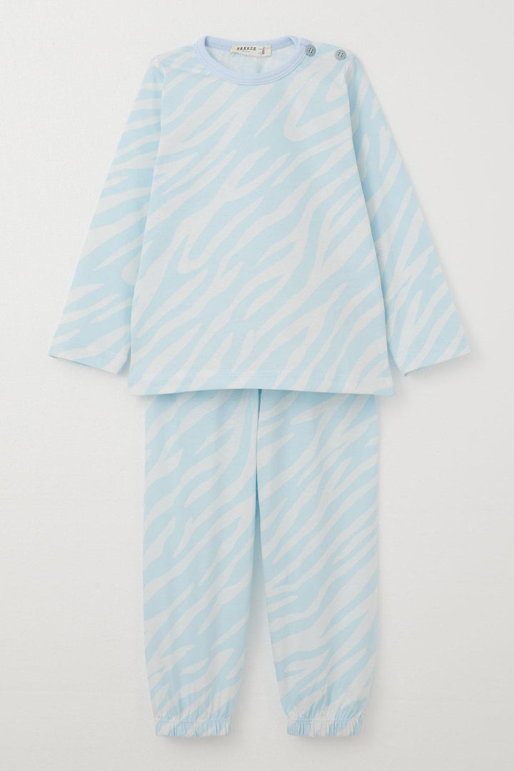 BRE Breeze Boys' Pyjama Set Patterned 1-3 Years, Light Blue - Seixal