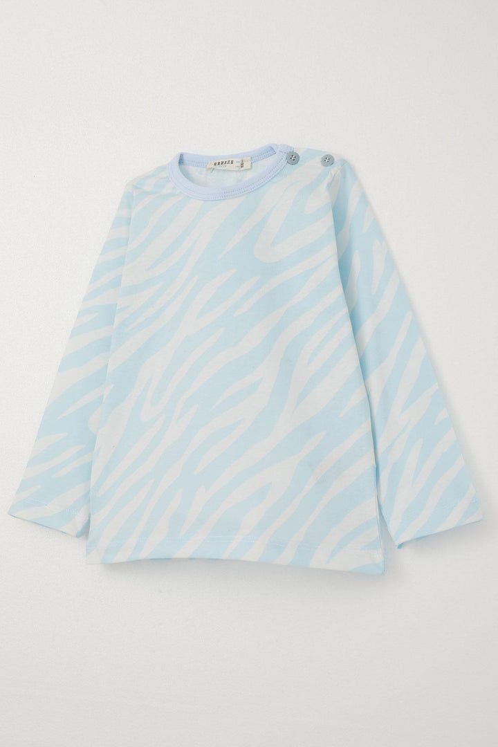 BRE Breeze Boys' Pyjama Set Patterned 1-3 Years, Light Blue - Seixal