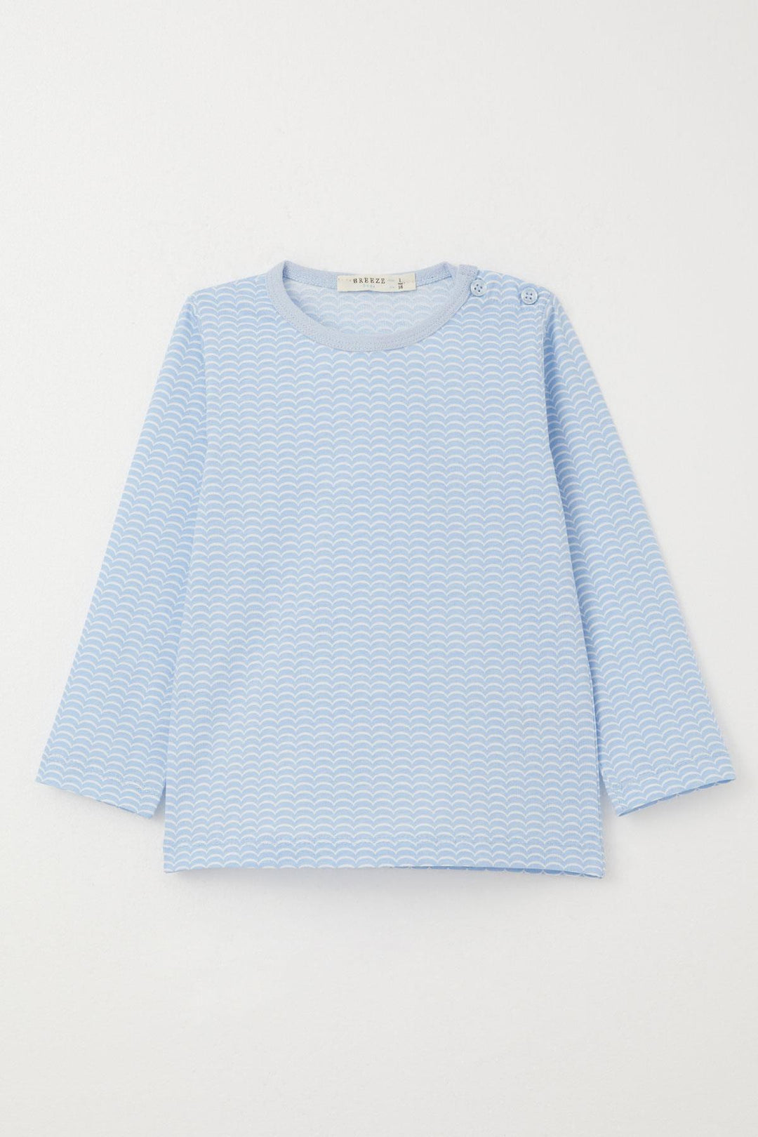 BRE Breeze Boys' Pyjama Set Patterned 1-3 Years, Light Blue - Fair Lawn