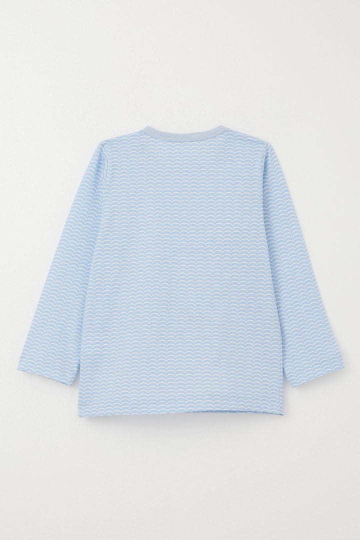 BRE Breeze Boys' Pyjama Set Patterned 1-3 Years, Light Blue - Fair Lawn