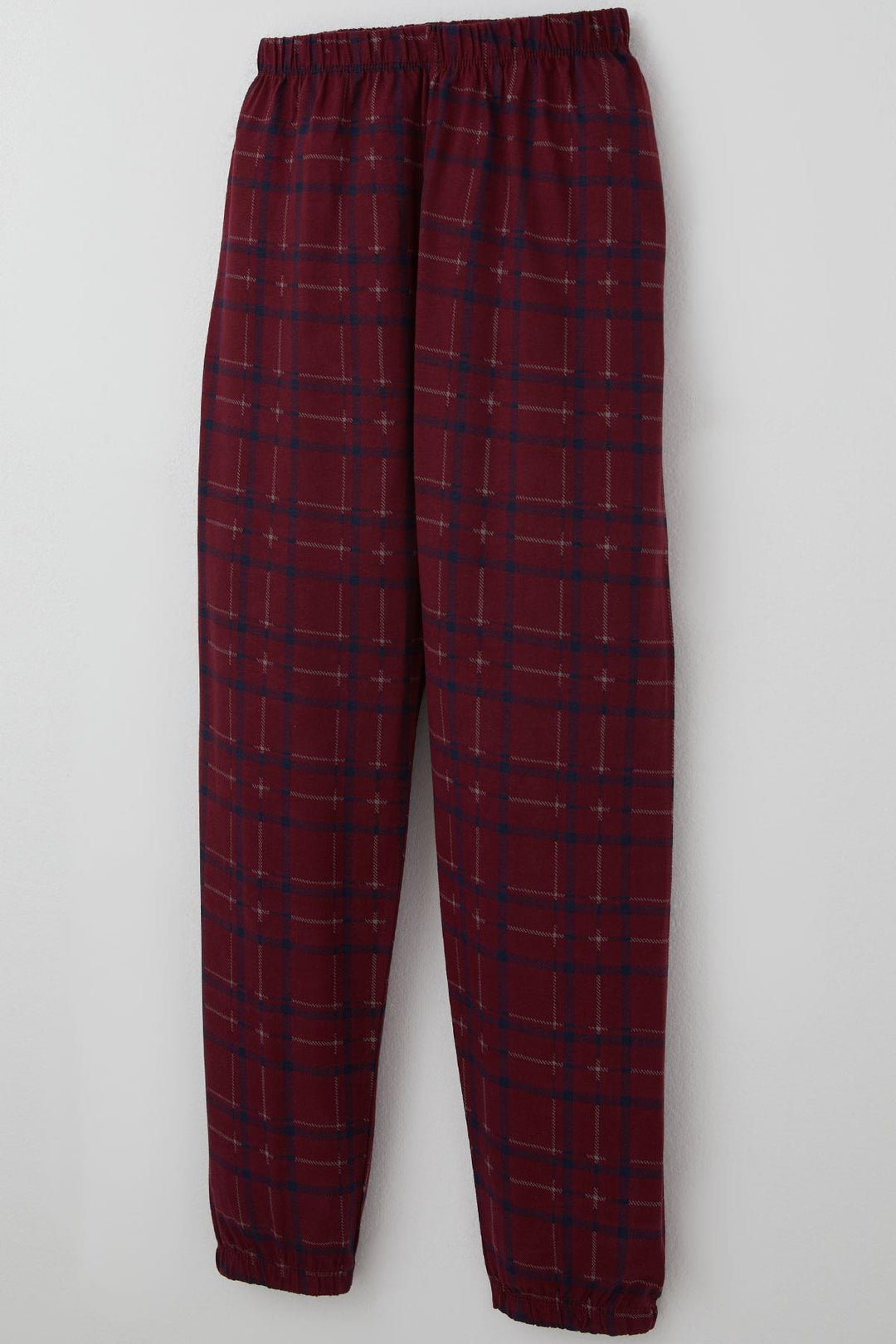 BRE Breeze Boys' Pyjama Set Plaid Patterned 92 Years, Plum - Claremont