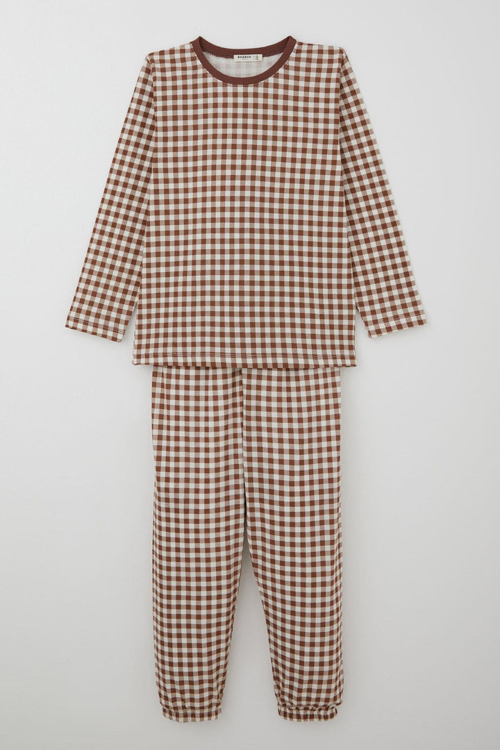 BRE Breeze Erkek Çocuk Pijama Takımı Ekose Desenli 92 Yaş, Karışık Renk - Winter Springs