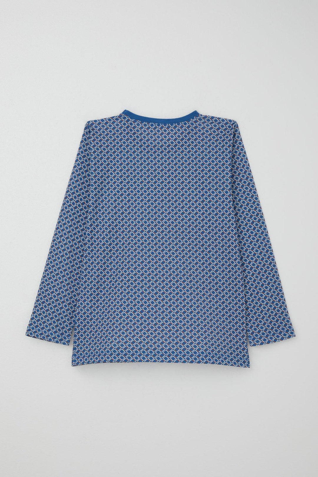 BRE Breeze Erkek Çocuk Pijama Takımı Kare Desenli 92 Yaş, Mavi - Athens