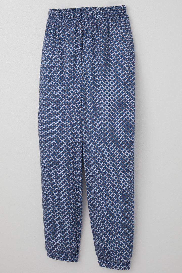BRE Breeze Boys' Pajama Set Square Patterned 4-8 Years, Blue - Wunstorf