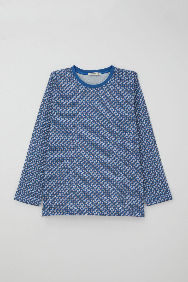 BRE Breeze Boys' Pajama Set Square Patterned 92 Years, Blue - Kakhovka