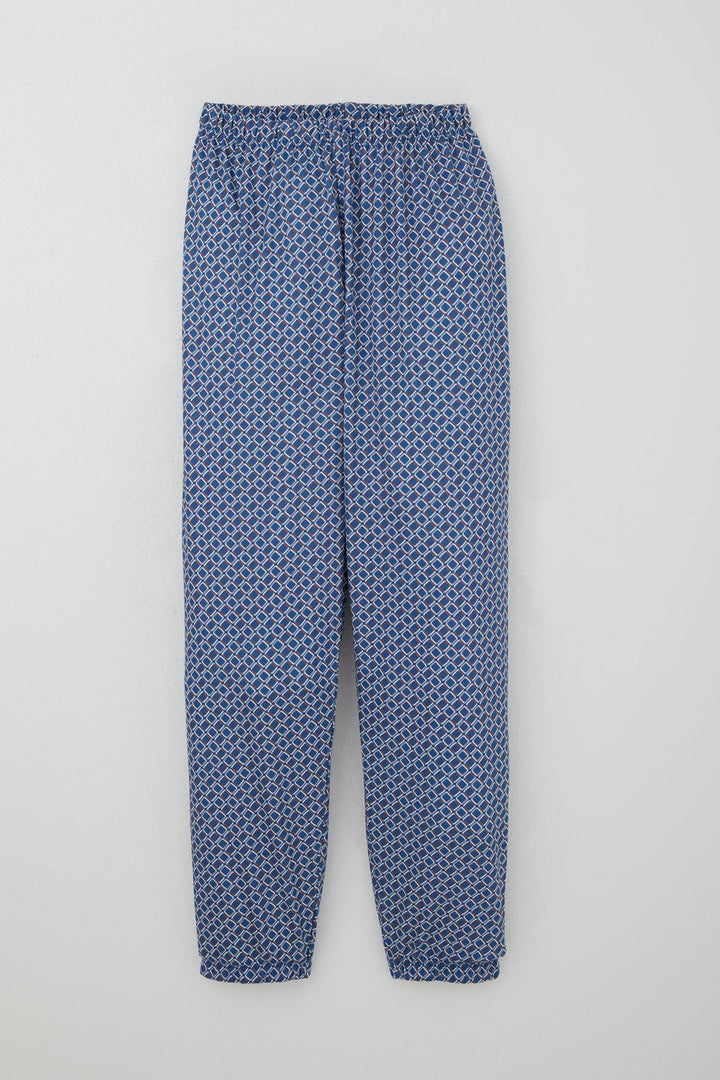 BRE Breeze Erkek Çocuk Pijama Takımı Kare Desenli 92 Yaş, Mavi - Athens