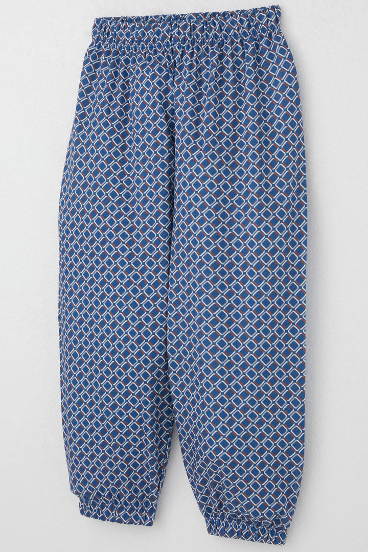 BRE Breeze Boys' Pajama Set Square Patterned 1-3 Years, Blue - North Vancouver