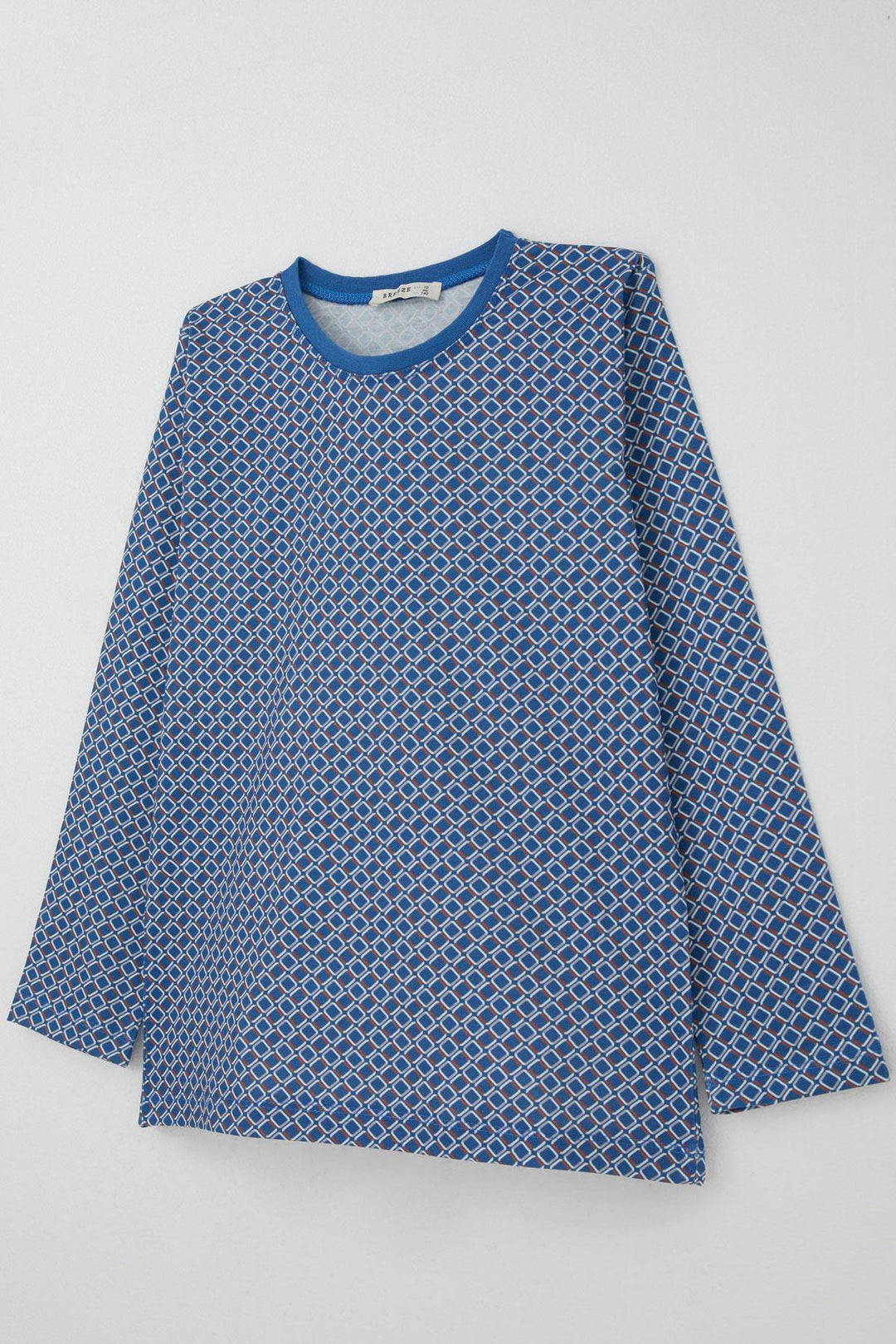 BRE Breeze Erkek Çocuk Pijama Takımı Kare Desenli 92 Yaş, Mavi - Athens