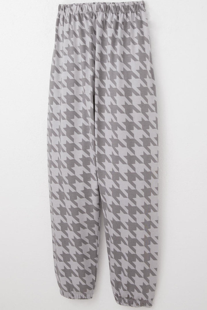 BRE Breeze Boys' Pyjama Set Houndstooth Patterned 92 Years, Grey - Villaflores