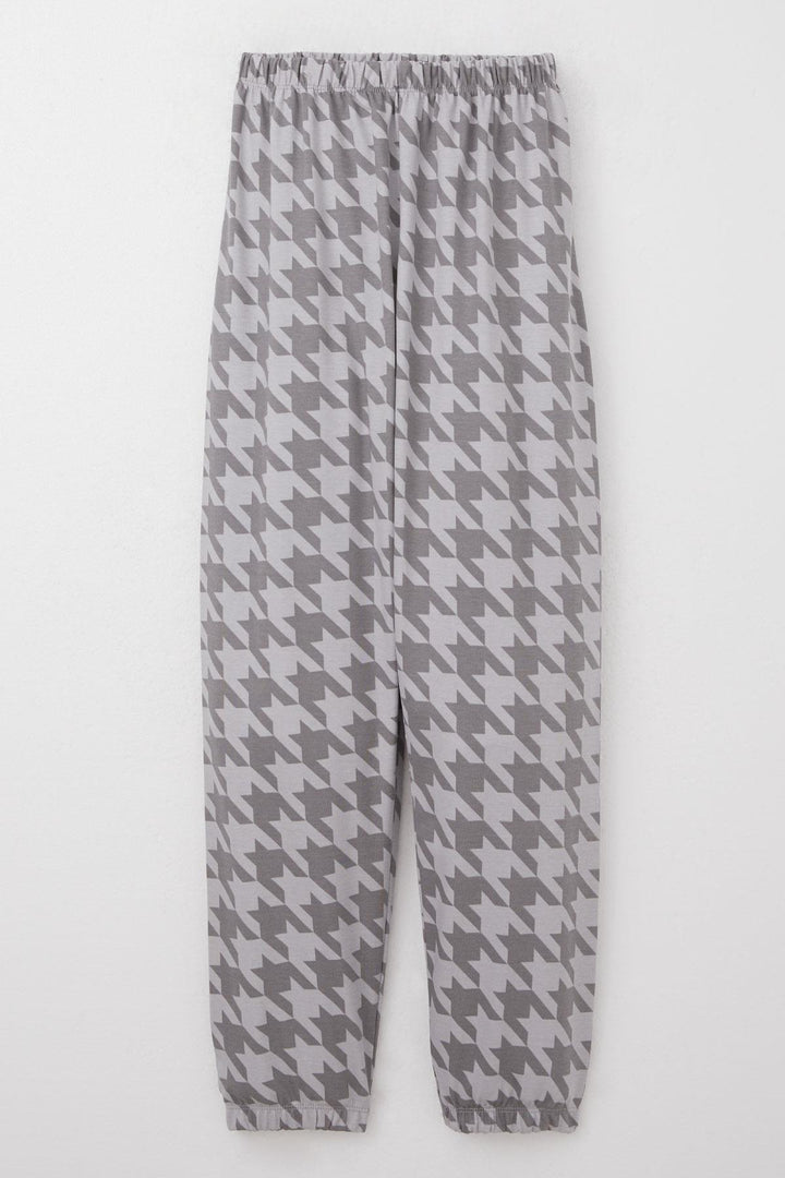BRE Breeze Boys' Pyjama Set Houndstooth Patterned 92 Years, Grey - Villaflores
