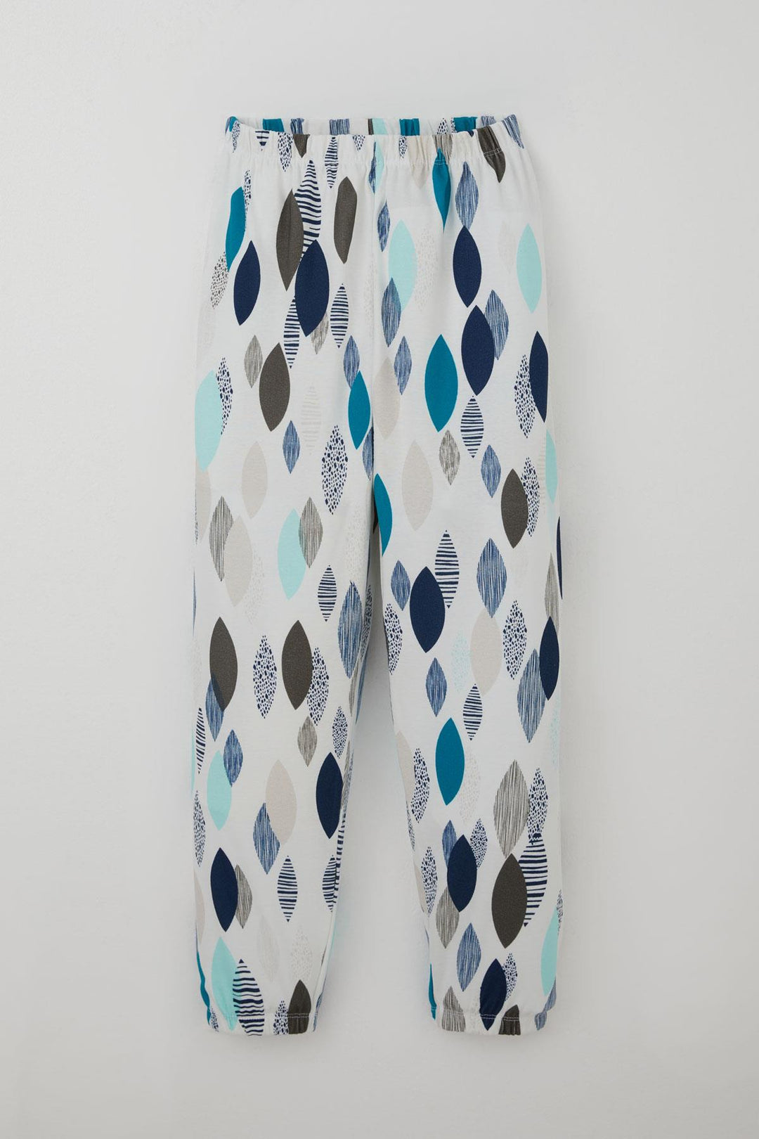 BRE Breeze Erkek Çocuk Pijama Takımı Mavi Rüya Yaprak Desenli 92 Yaş, Beyaz - Boston