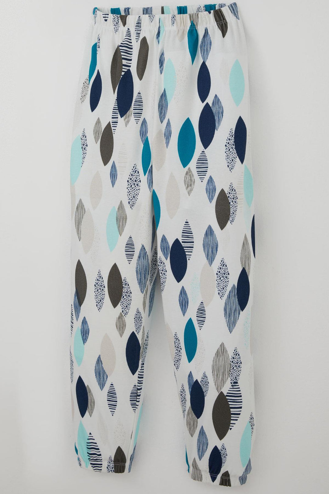 BRE Breeze Erkek Çocuk Pijama Takımı Mavi Rüya Yaprak Desenli 92 Yaş, Beyaz - Boston