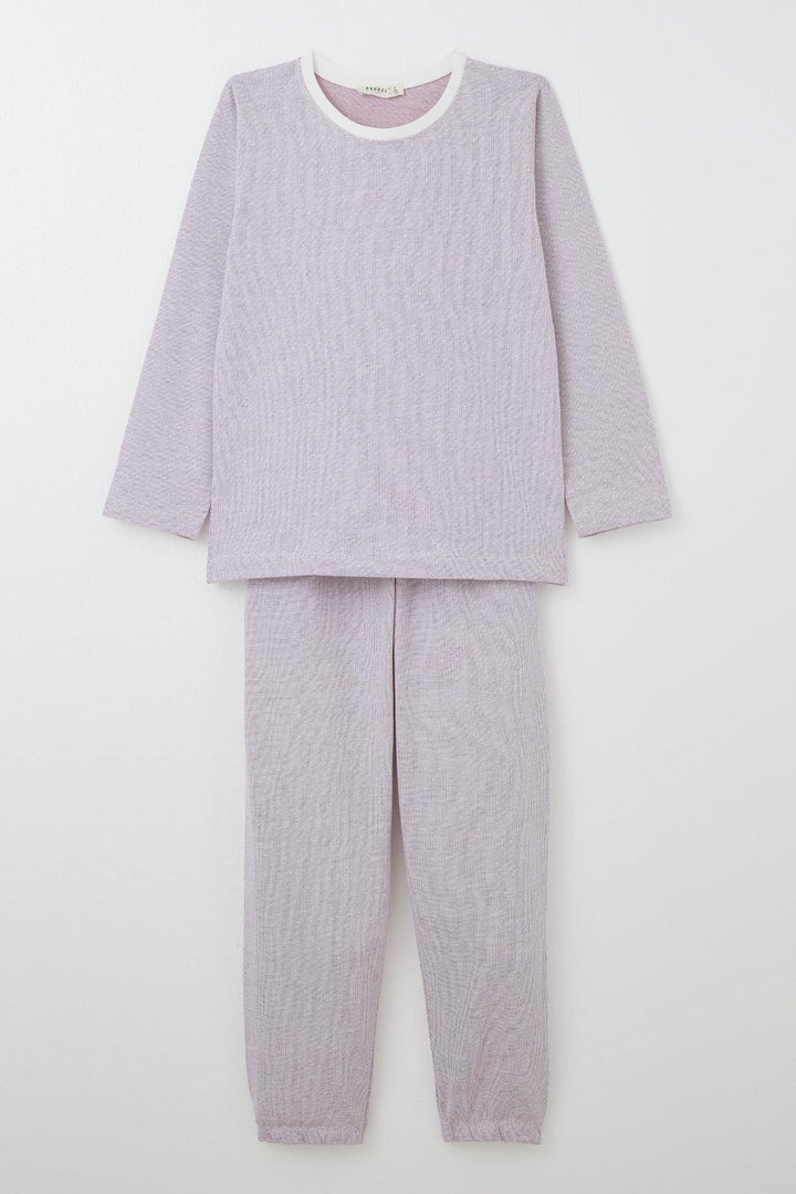 BRE Breeze Boys' Pajama Set with Tiny Polka Dot Pattern, 4-8 Years, Light Lilac - Drobeta-Turnu Severin