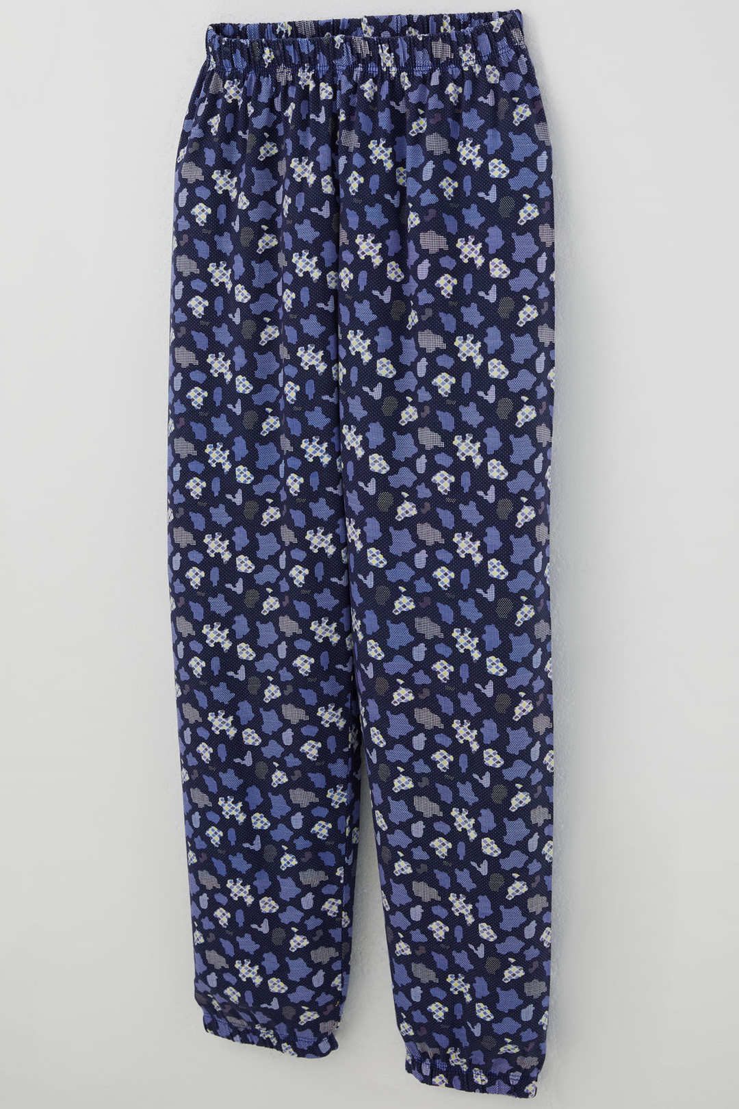BRE Breeze Erkek Çocuk Pijama Takımı Modern Kare & Kamuflaj Desenli 4-8 Yaş , Morcivert - Kalamariá