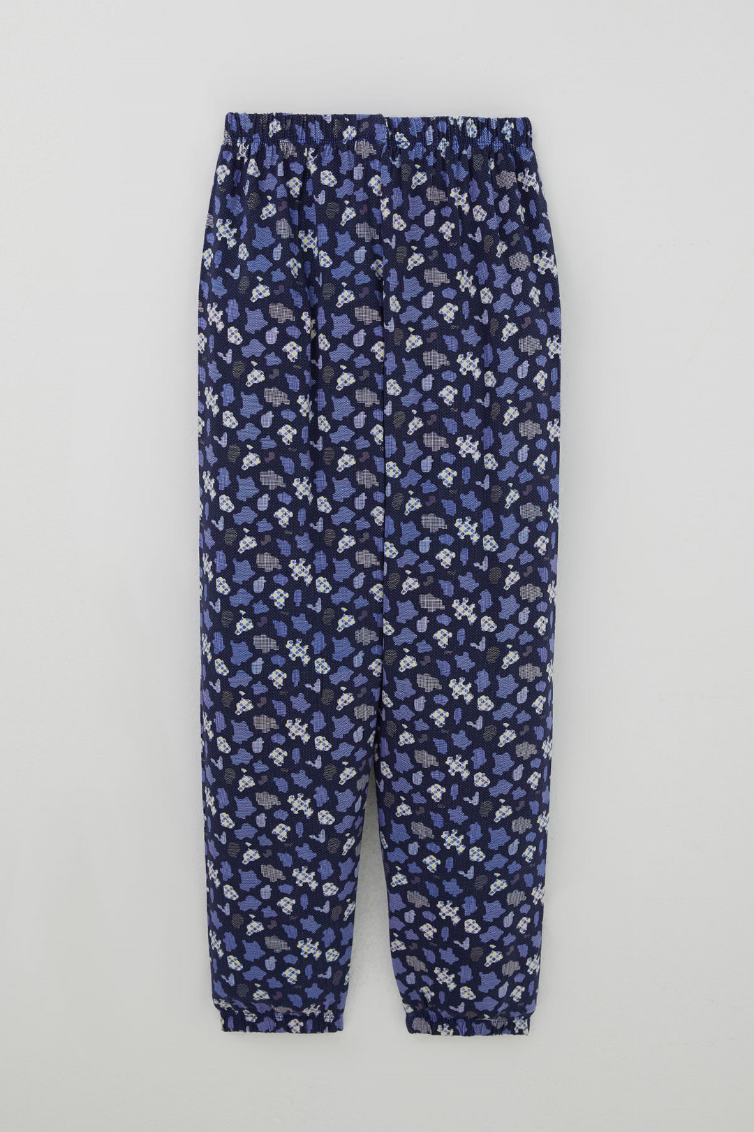 BRE Breeze Erkek Çocuk Pijama Takımı Modern Kare & Kamuflaj Desenli 4-8 Yaş , Morcivert - Kalamariá