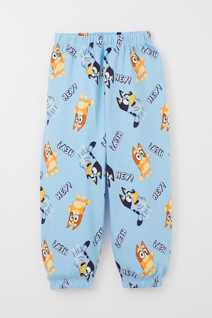 BRE Breeze Boys' Pyjama Set Happy Little Dogs Patterned 1-3 Years, Light Blue - Crewe