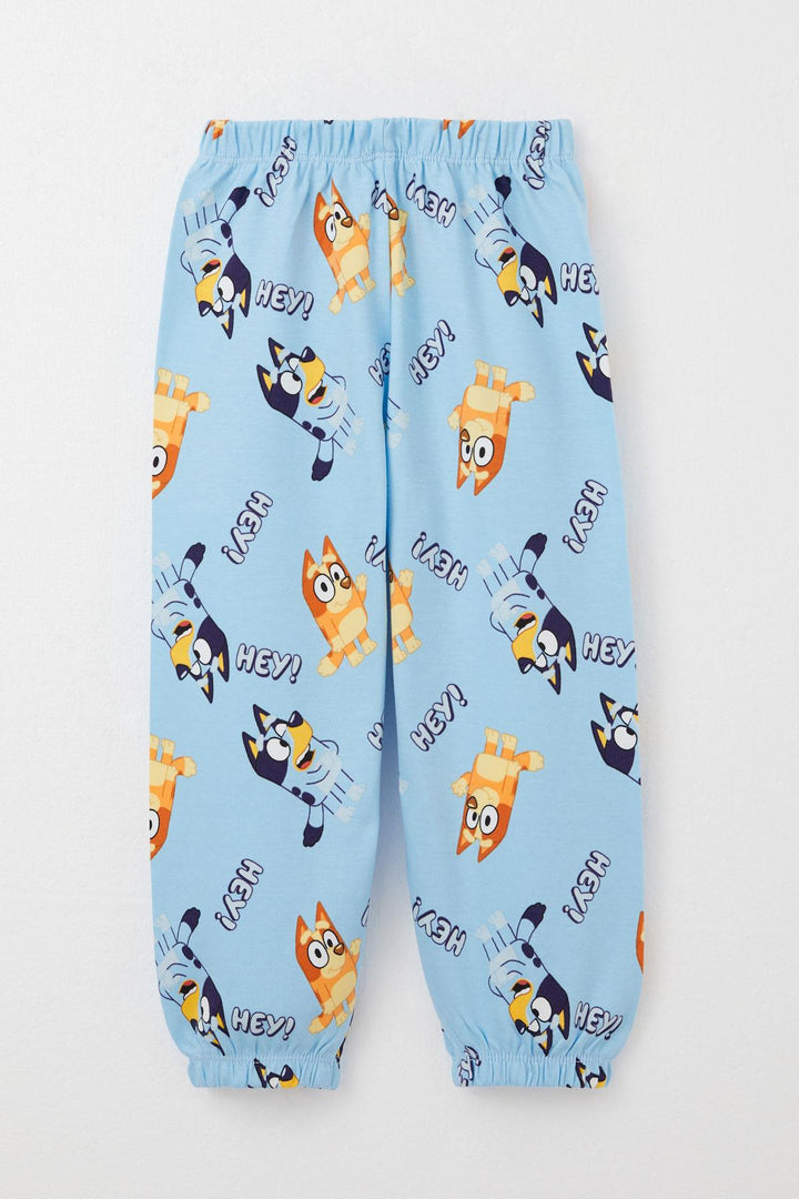 BRE Breeze Boys' Pyjama Set Happy Little Dogs Patterned 1-3 Years, Light Blue - Crewe