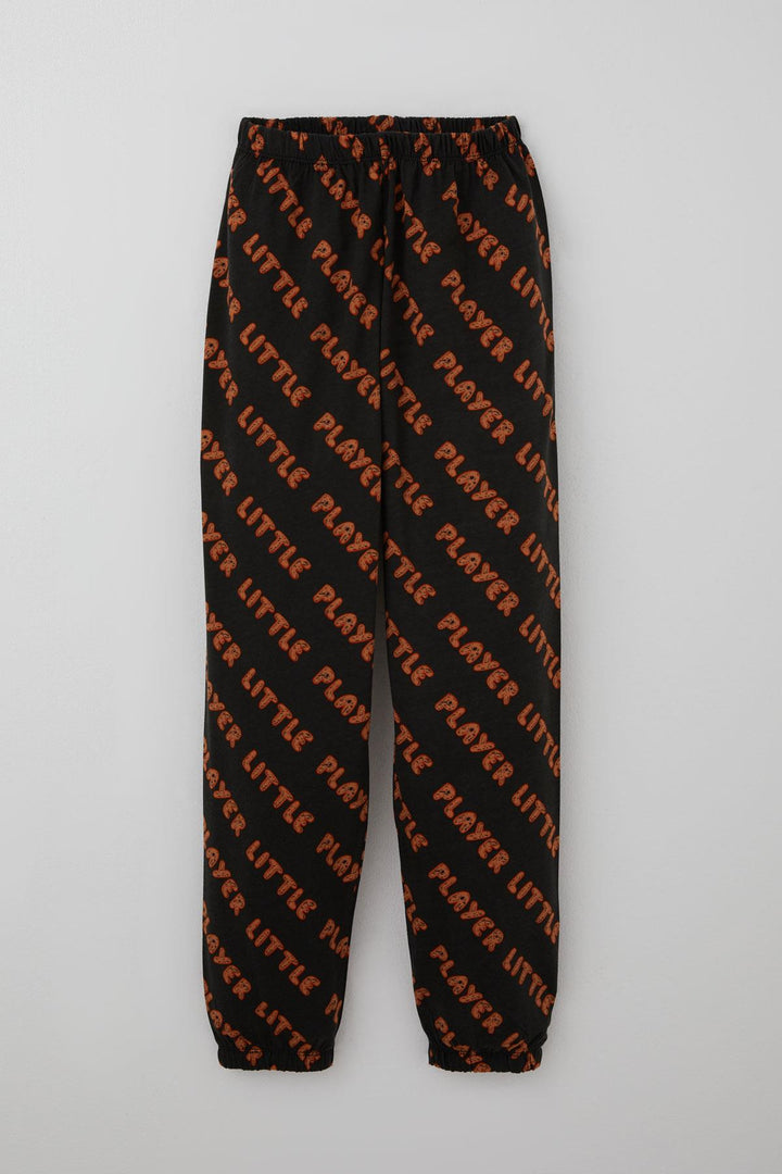 BRE Breeze Erkek Çocuk Pijama Takımı Oyun Zamanı Küçük Oyuncu Yazılı 92 Yaş, Koyu Kahve - Richmond