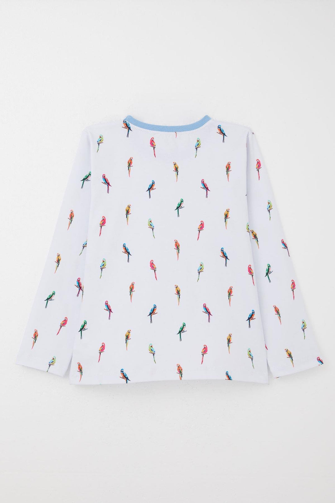 BRE Breeze Boys' Pajama Set Colorful Parrot Patterned 92 Years, Ice Blue - Eisenach