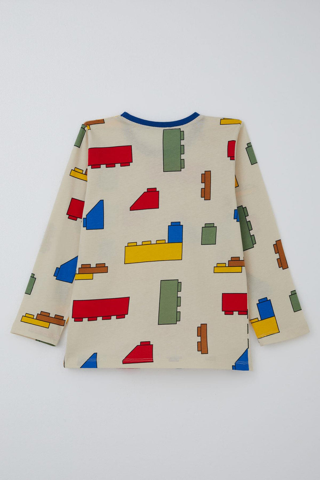 BRE Breeze Boys' Pajama Set Colorful Lego Patterned 4-8 Years, Cream - Grugliasco