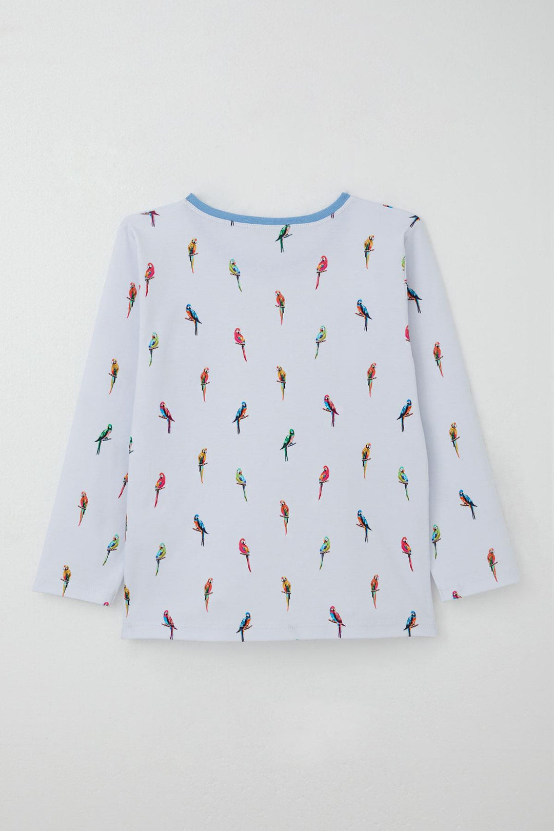 BRE Breeze Boys' Pajama Set Colorful Parrot Patterned 4-8 Years, Ice Blue - Fremont